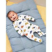 Pure Cotton Dinosaur Print Sleepsuit (0-18 Mths)