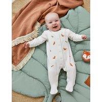 Pure Cotton Woodland Sleepsuit (0-9 Mths)