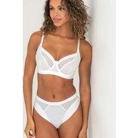 Pour Moi Geo Sculpt Wired Bra D-J White