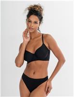 Pour Moi Geo Sculpt Wired T-Shirt Bra (B - G) Black