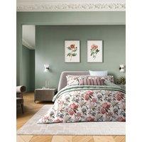 Bedeck of Belfast Pure Cotton Elswyth Bedding Set Red Mix