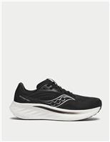 Saucony Ride 18 Running Trainers Black Mix