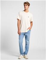 Lee Brooklyn Denim Straight Fit 5 Pocket Jeans Blue Denim