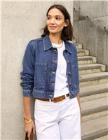 Denim Cropped Jacket