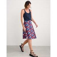 Cotton Rich Printed Knee Length Skirt