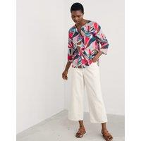 Pure Cotton Geometric Relaxed Top