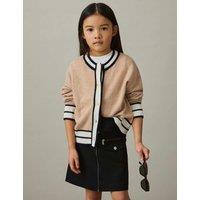Merino Wool Blend Knitted Cardigan (4-14 Yrs)