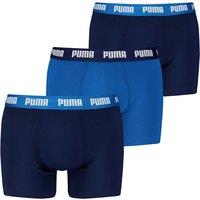 Puma 3 Pack Everyday Cotton Stretch Boxers Blue Mix