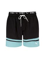 Puma Sport Colour Block Swim Shorts Black Mix