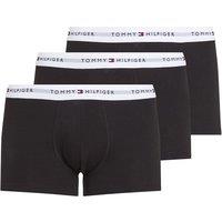 Tommy Hilfiger 3 Pack Signature Cotton Stretch Trunks Black Mix