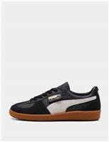 Puma Palermo Leather Trainers Beige Mix