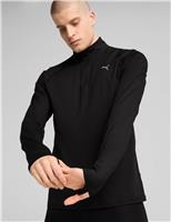 Puma Run Velocity Cloudspun Half Zip Training Top Black