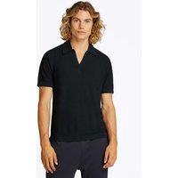 Essential V-Neck Knitted Polo Shirt