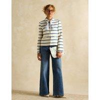 Cotton Rich Striped Collared Jacket