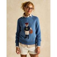 Cotton Rich Embroidered Fox Jumper with Wool