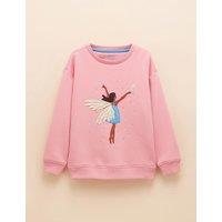 Joules Jersey Fairy Sweatshirt (2-9 Yrs) Light Pink Mix