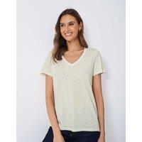 Pure Cotton Striped V-Neck T-Shirt