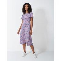 Jersey Floral Knee Length Tea Dress
