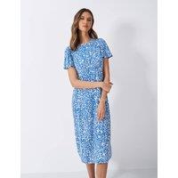 Jersey Floral Knee Length Tea Dress