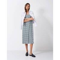Jersey Floral V-Neck Midaxi Tea Dress