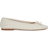 Leather Woven Ballet Pumps