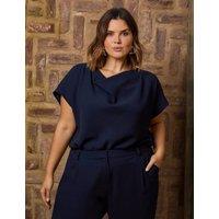 Pure Cotton Cowl Neck Top