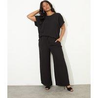 Elasticated Waist Wide Leg Trousers