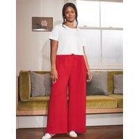 Elasticated Waist Wide Leg Trousers