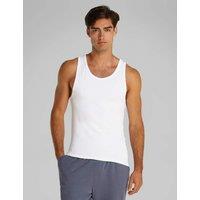 Calvin Klein 3 Pack Cotton Rich Sleeveless Vests White
