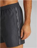 Calvin Klein Core Logo Tape Swim Shorts Black