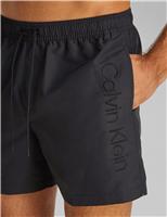 Calvin Klein Logo Embroidery Swim Shorts Black
