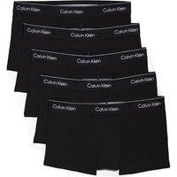 Calvin Klein 5 Pack Icon Cotton Stretch Trunks Black