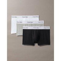 Calvin Klein 3 Pack Icon Cotton Stretch Trunks Grey Mix