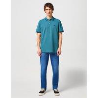 Wrangler Straight Fit Texas 5 Pocket Jeans Mid Blue