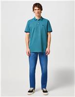 Wrangler Straight Fit Texas 5 Pocket Jeans Mid Blue