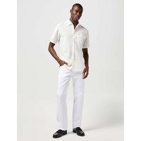 Wrangler Straight Fit Pure Cotton Jeans White