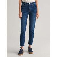 Mid Rise Slim Fit Ankle Grazer Jeans