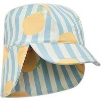 Striped Lemon Print Swim Hat (0-4 Yrs)