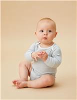 Cotton Blend Striped Bodysuit (0-24 Mths)