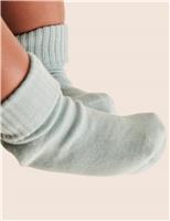 5pk Cotton Rich Ribbed Baby Socks (0-2 Yrs)