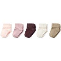 5pk Cotton Rich Ribbed Baby Socks (0-2 Yrs)