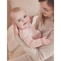 MORI Cotton Blend Striped Sleepsuit (0-24 Mths) Pink Mix