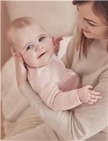 Cotton Blend Striped Sleepsuit (0-24 Mths)