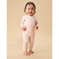 MORI Cotton Blend Cuffed Leggings (0-3 Yrs) Pink Mix