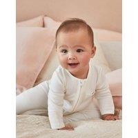 Cotton Blend Zip Sleepsuit (0-24 Mnths)