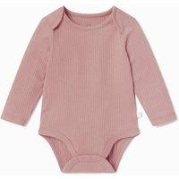 MORI Ribbed Bodysuit (0-24 Mths) Pink