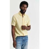 Regular Fit Linen Rich Short Sleeve Shirt