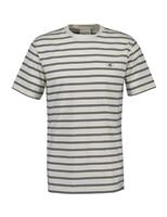 GANT Pure Cotton Striped Crew Neck T-Shirt White Mix