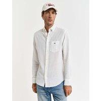 Regular Fit Linen Rich Oxford Shirt