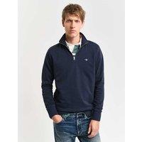 Cotton Rich Funnel Neck Half Zip Sweatshirt